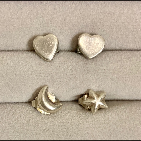 4 Sterling Silver Earrings - Incl. James Avery - Picture 1 of 1